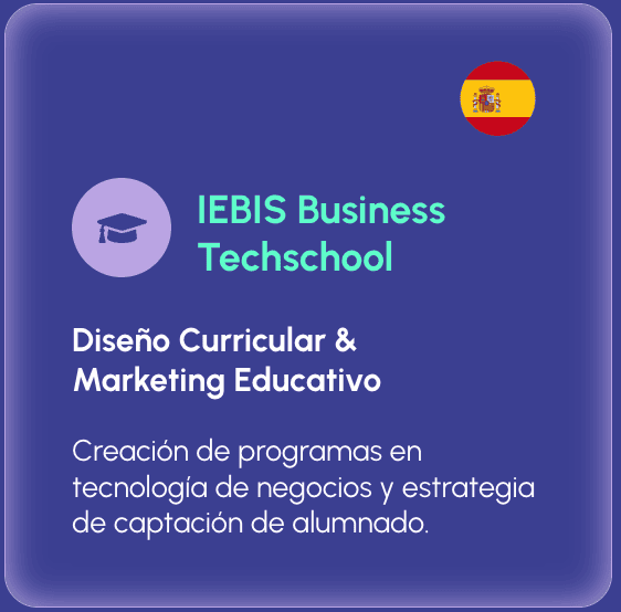 Diseño Curricular y Marketing Educativo, España.